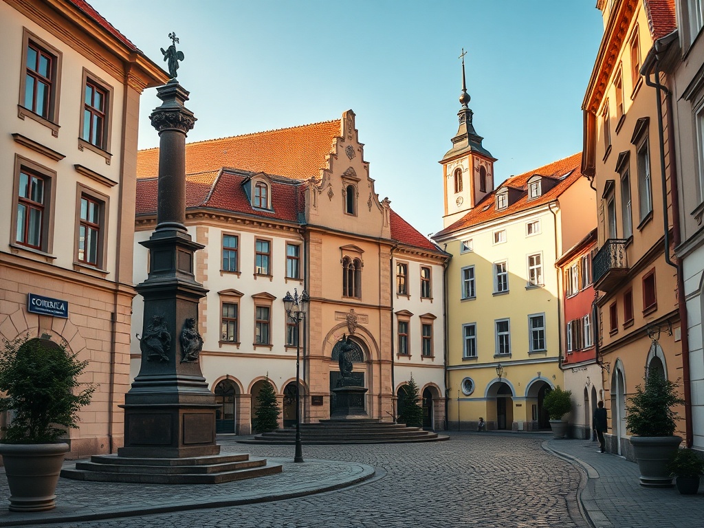 Panorama Łęknicy z widokiem na rzekę Nysę Łużycką