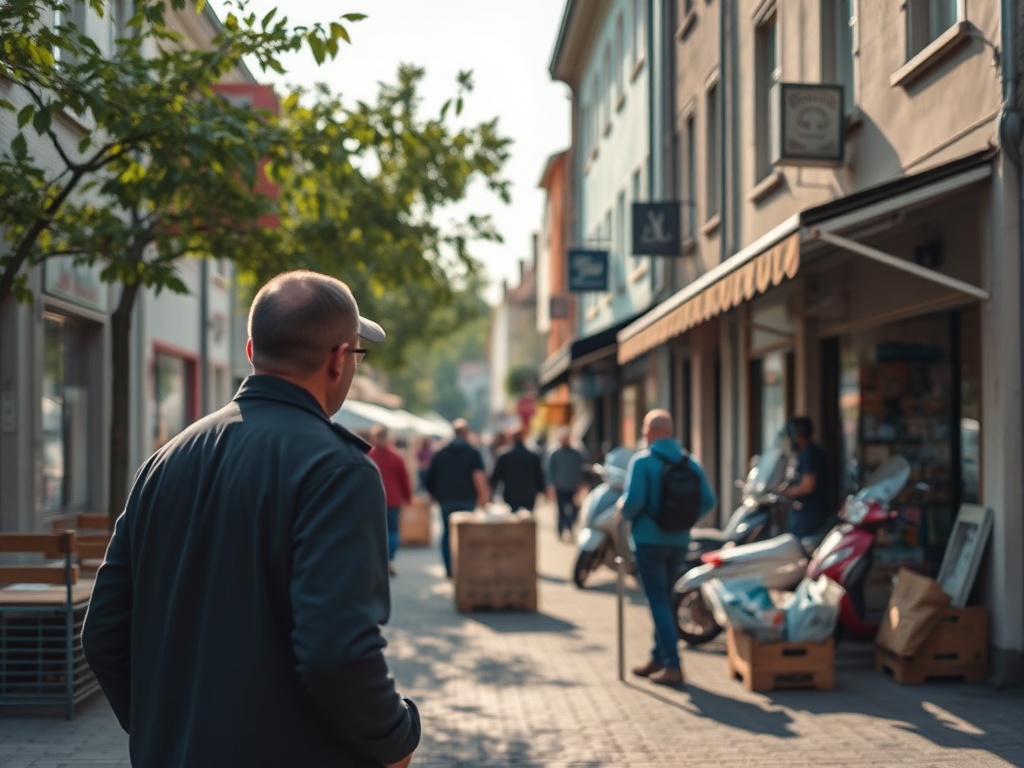 Mapa regionu Łęknicy z zaznaczonymi terenami przemysłowymi i usługowymi.