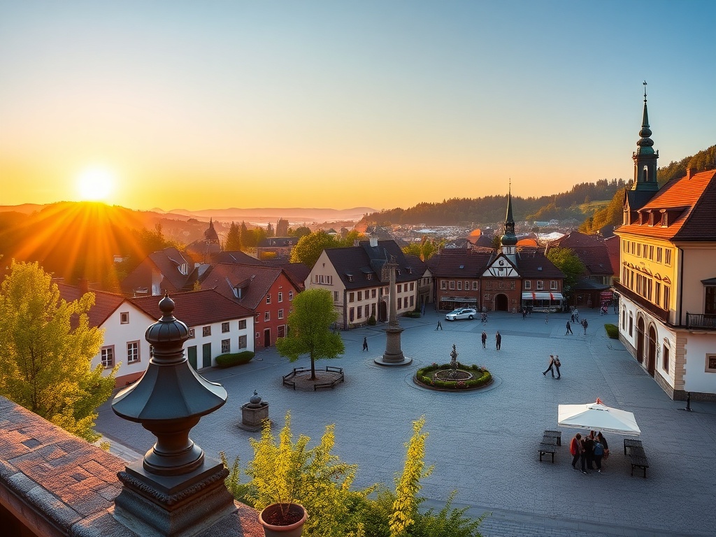 Malowniczy widok na rzekę Nysę Łużycką w okolicach Łęknicy podczas majówki