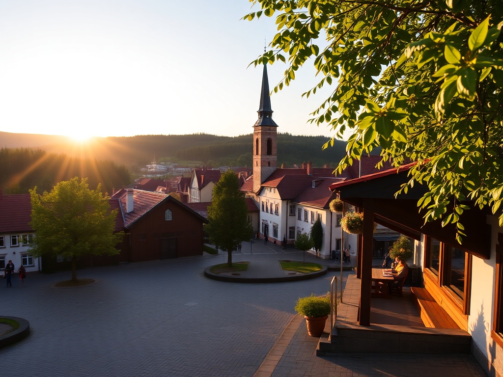 Widok na rzekę Odrę i tereny zielone w okolicach Łęknicy podczas słonecznego dnia.
